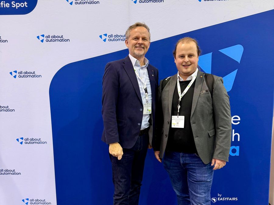 Tim Häußermann und Carsten Bredemeier auf der all about automation